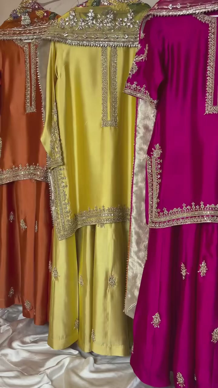 Zarah Kameez & Skirt 3-Piece Set