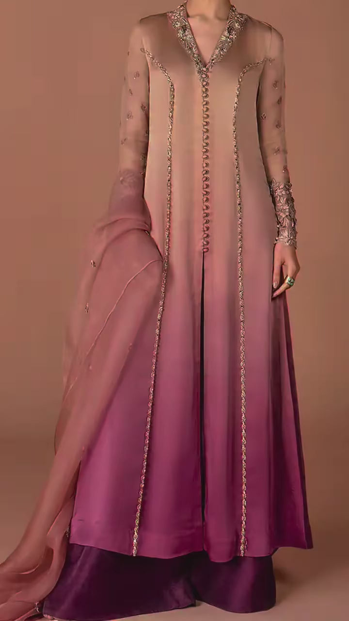 Zoya Ombre Gown 3-Piece Set